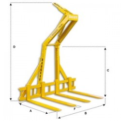 ITA-4D Pallet fork with 4 pins BOSCARO