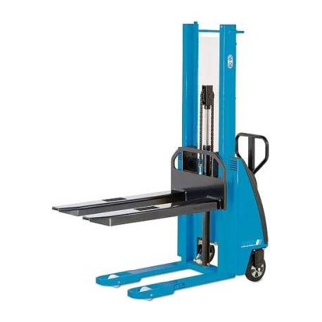 EHH PSE Manual drive stacker with electric-hydraulic lift PFAFF silberblau