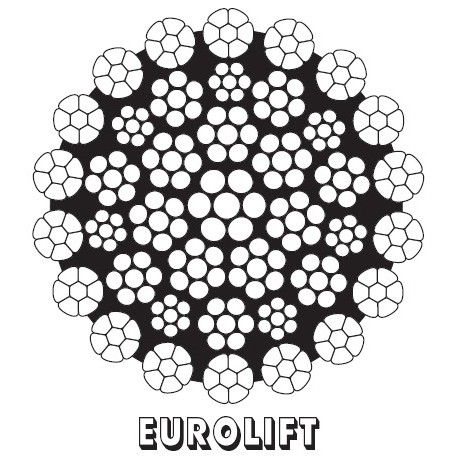 EUROLIFT nekrútivé zdvihové lano CASAR