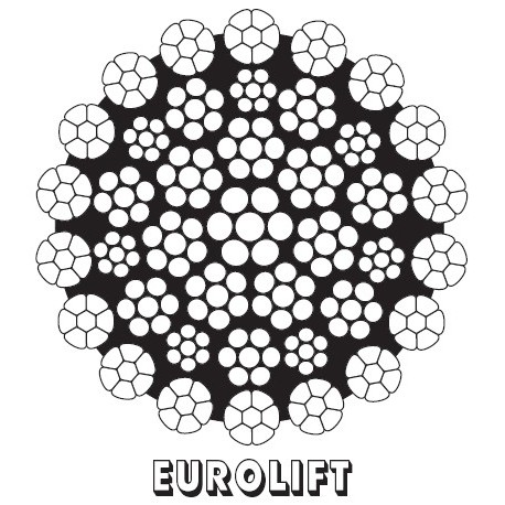 EUROLIFT nekrútivé zdvihové lano CASAR