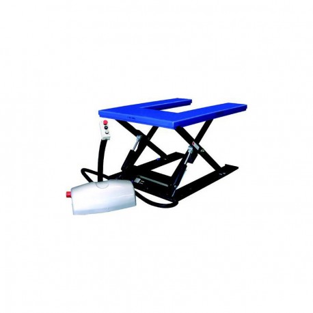 HTF-U SILVERLINE Flat scissor lifting table PFAFF silberblau