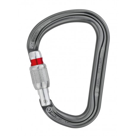 M36A SL / WILLIAM Großer birnenförmiger Verschlusskarabiner für den Standplatz und zum Sichern mit Halbmastwurf SCREW-LOCK PETZL