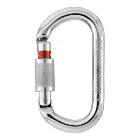 M33 SL / OK SCREW-LOCK Ovaler Karabiner für die Verwendung mit einer Umlenkrolle PETZL