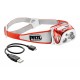 E95HMI / REACTIK® + Aufladbare und über die mobile App MyPetzl Light vernetzbare Lampe PETZL