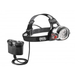E52 B / ULTRA® RUSH BELT  Ultra-powerful headlamp with CONSTANT LIGHTING technology and ACCU 4 remote rechargeable battery PETZL