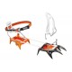 T02A LLU / IRVIS HYBRID  Hybrid crampons, with steel front piece and aluminum heel piece PETZL