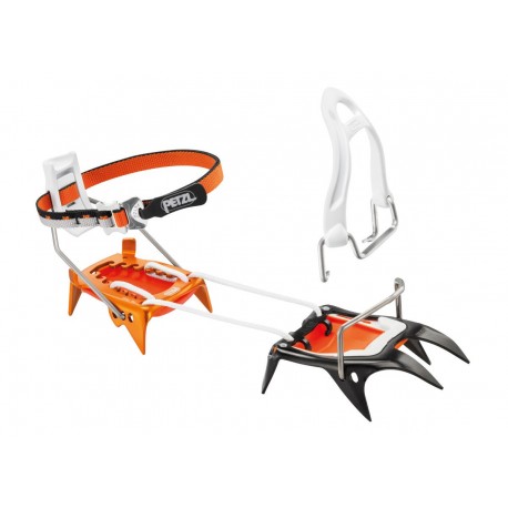 T02A LLU / IRVIS HYBRID  Hybrid-Steigeisen mit einem Frontteil aus Stahl, einem Fersenteil aus Aluminium PETZL