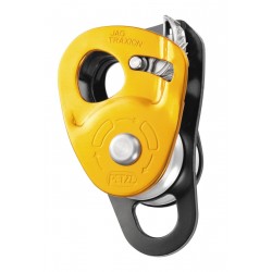 PETZL JAG TRAXION  Doppelte Umlenkrolle mit Rücklaufsperre und hohem Wirkungsgrad