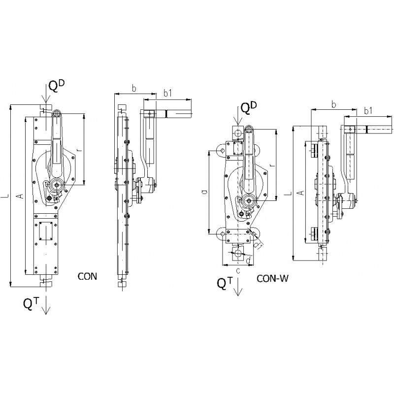 Brano 15 00 Con Container Zahnstangenwinde