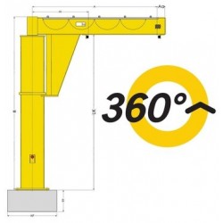 YALE PFP Floor-mounted jib crane