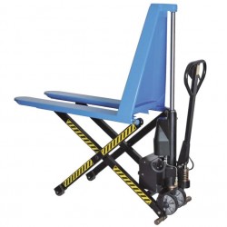 HU ES 10A Scissor pallet truck with electric-hydraulic lift PFAFF silberblau