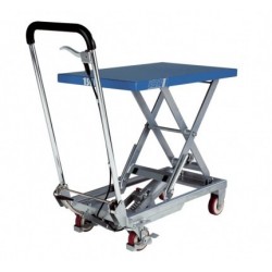 HX Scissor elevating platform, mobile with single scissor PFAFF silberblau