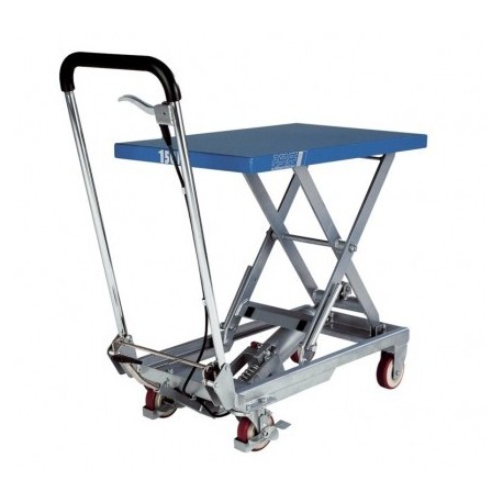 HX Scissor elevating platform, mobile with single scissor PFAFF silberblau